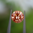 Loose Moissanite Orange Clean Round Cut 8.25 MM