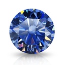 Loose Moissanite Royal Blue Clean Round Cut 5.25 MM