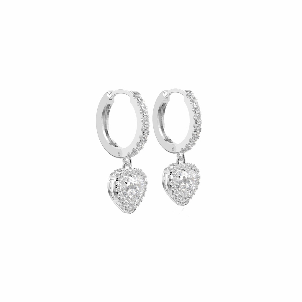 Heart Cut Luxury Diamond Drop Earring