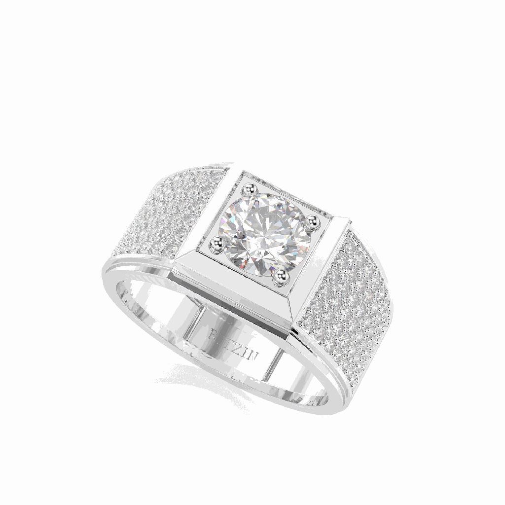  Round Diamond Men's Ring