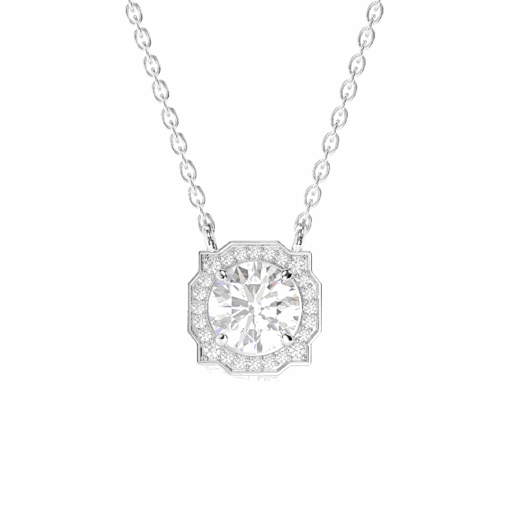 Round Diamond Pendant