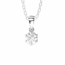  Round Diamond Pendant For Women