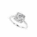 Halo Engagement Ring Round Cut