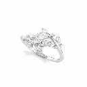 Round Diamond Fancy Engagement Ring for Women