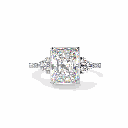 Radiant Diamond Engagement Ring for Women