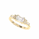 Emerald Diamond Engagement Ring for Women