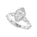Marquise Diamond Engagement Ring for Women