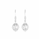 Drop/Dangle Earrings In 925 Sterling Silver Oval Cut