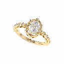 Oval Diamond Engagement Ring for Women