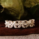 Marquise Cut Stone Wedding Ring for Women