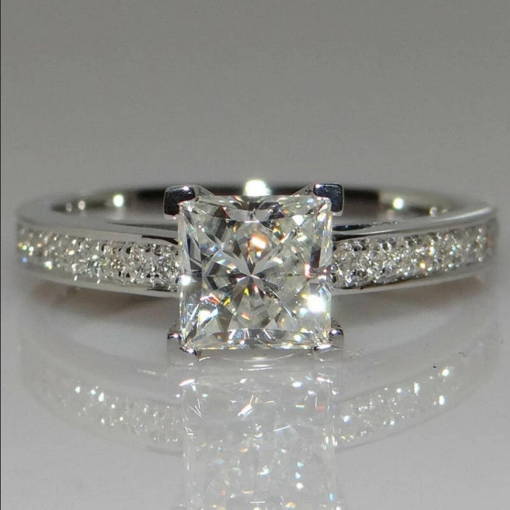  Princess Cut Engagement Ring For Her