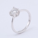 Round Moissanite Diamond Women Ring