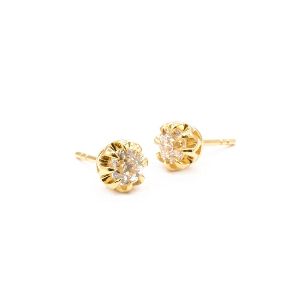Round Diamond Earrings for Women