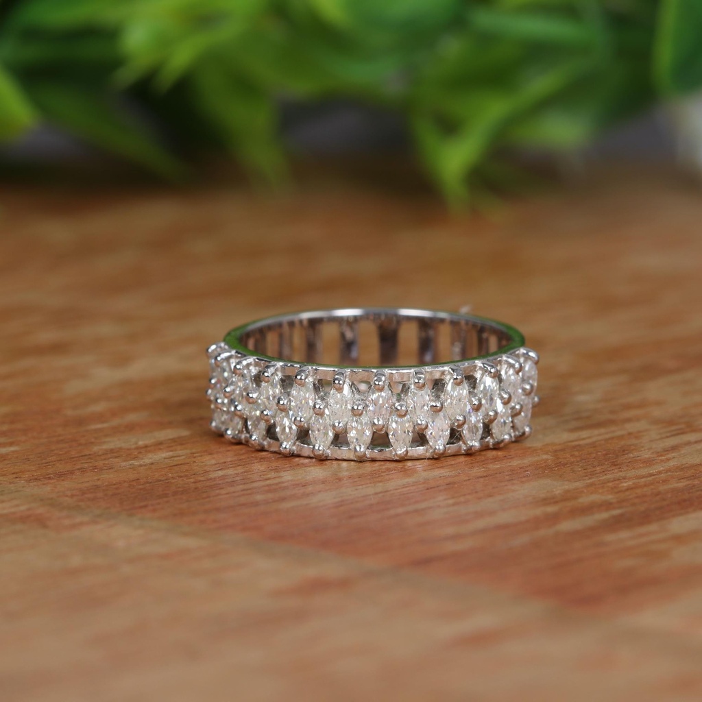 Marquise Cut Stone Engagement Ring For Her