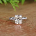 Radiant Diamond Engagement Ring for Women