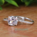 Cushion Bridal Ring Diamond Ring for Women