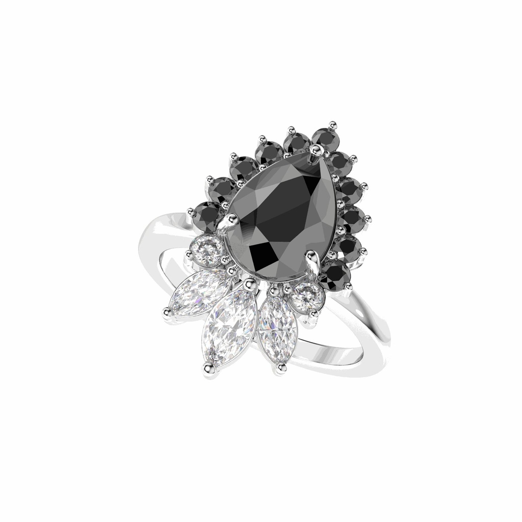 Pear Diamond Engagement Ring for Women