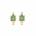 Princess Cut Moissanite Stone Hoop Earring For Women