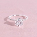 Round Engagement Ring for Women