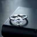 Round Engagement Ring for Women