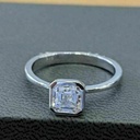 Asscher Diamond Engagement Ring for Women