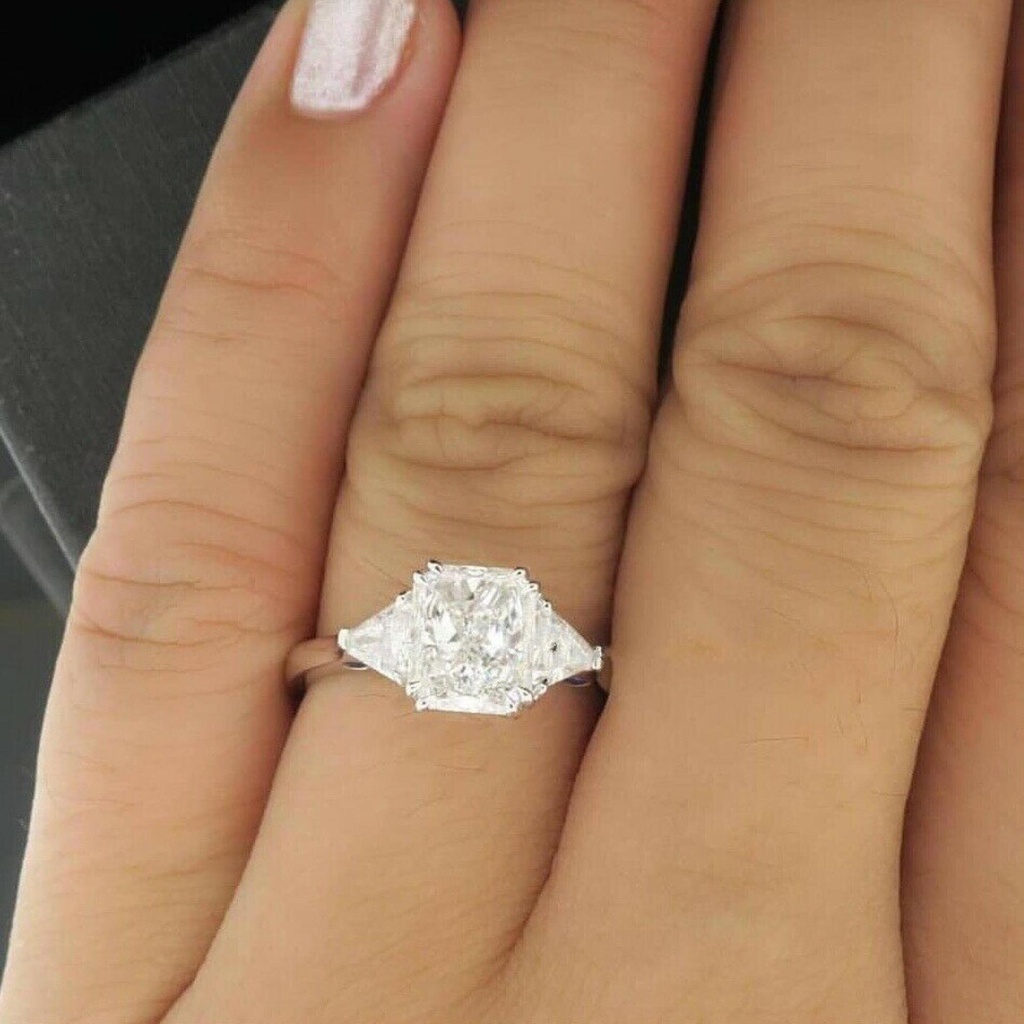 Radiant Diamond Engagement Ring For Women