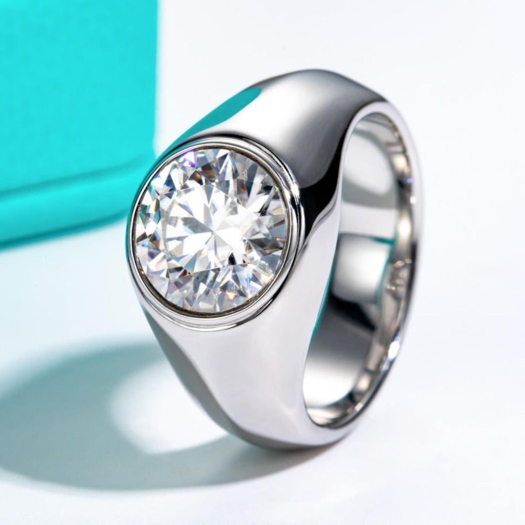 Stones Round Shape Men Ring
