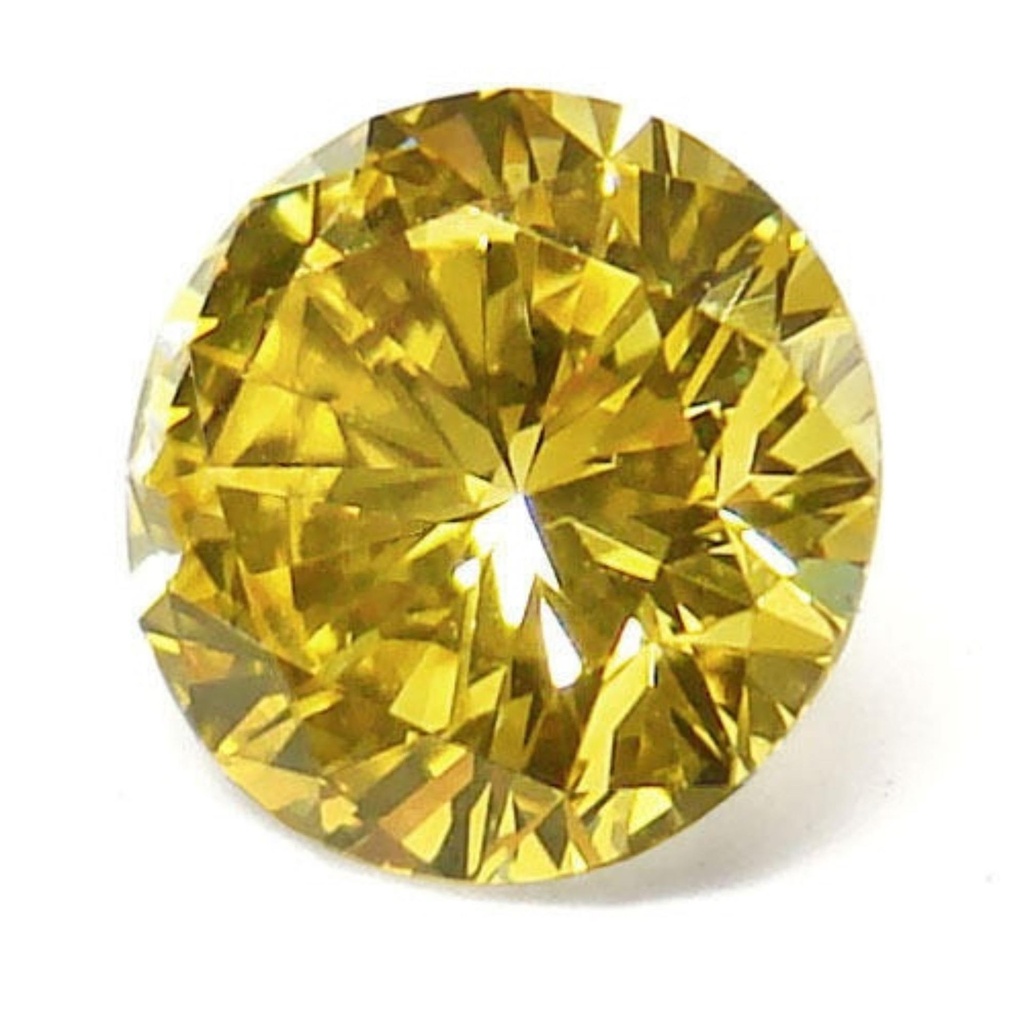 Loose Moissanite Yellow Clean Round Cut 7.50 MM