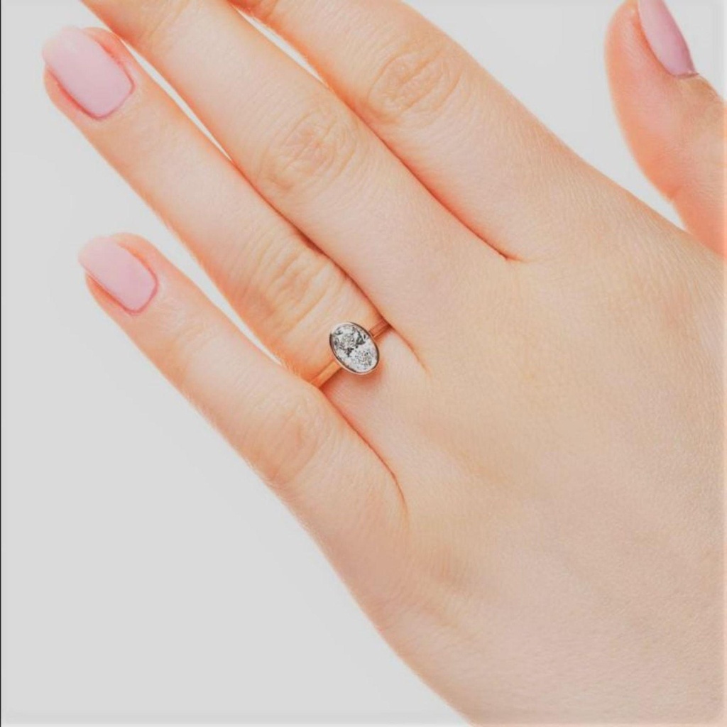 Oval Diamond  Engagement Ring For Women