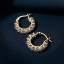 Hoop Earring 18K Gold Plated and Silver