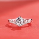Round Diamond Resizable Engagement Ring  For her