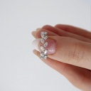 Marquise Cut Moissanite Eternity Band, Half Eternity Wedding Band Ring, Marquise Cut Band, Stacking Band, Matching Band For Engagement Ring