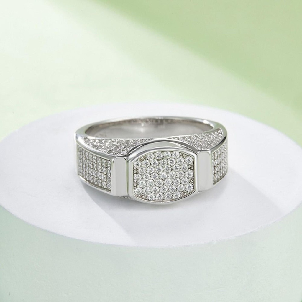 Luxury Men Ring 18K Gold Plated Silver