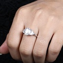 Elongated Cushion Diamond Engagement Ring for Women Ring