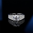 Ring 3.0 CT D VVS1 18K Gold Plated Silver