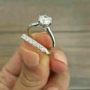 Round Shape Diamond Bridal Ring for Women