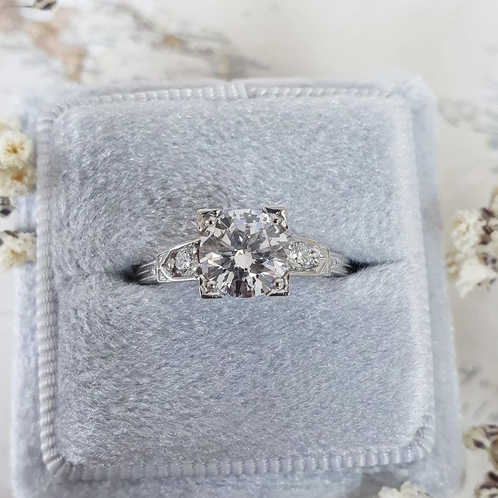 1920s Inspired Lab Grown Diamond Engagement Ring