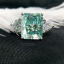 Radiant Three Stone Diamond Engagement Ring for Her