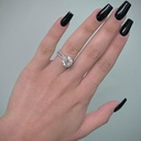 Twisted Shank Hidden Halo Basket Natural Diamonds X Engagement Ring