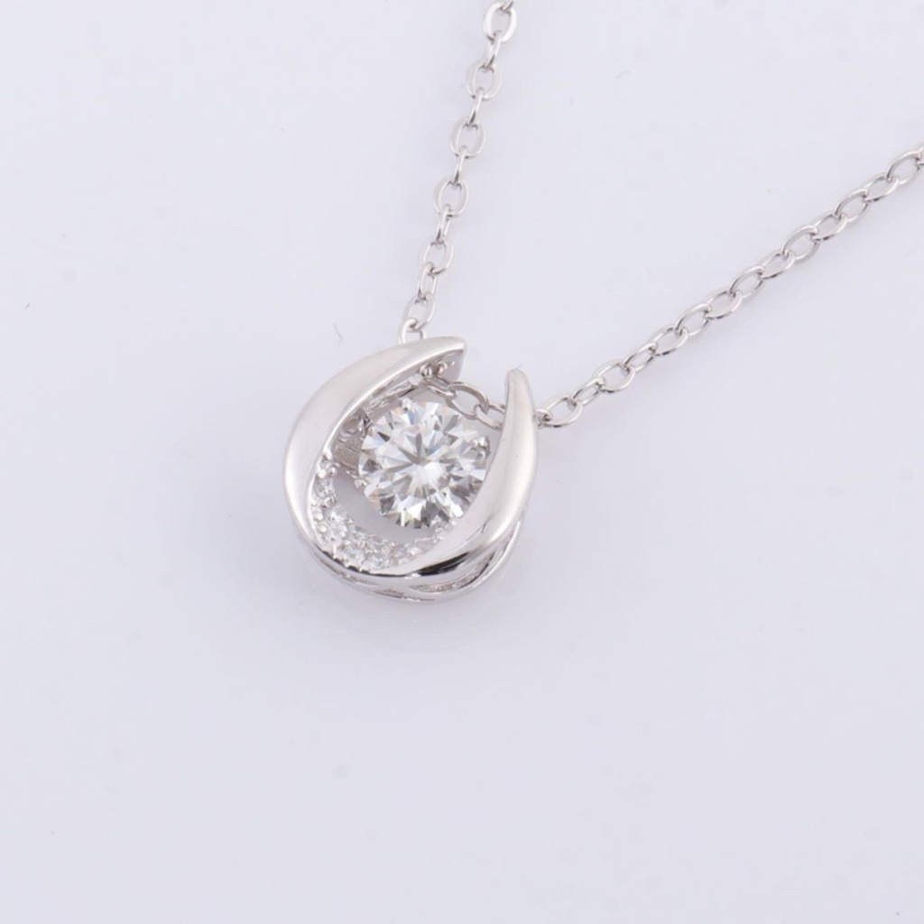 Round Stone, Lab Grown Diamond Fancy Wedding Pendant For Women, Everyday Pendant, Anniversary Gift, Engagement Gift (Only Pendant)