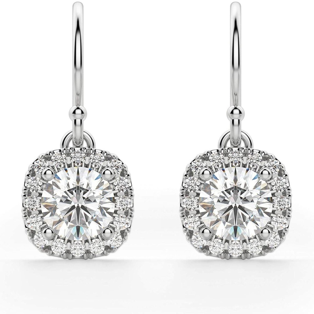 Round Diamond Earrings For Women