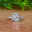 Radiant Diamond Engagement Ring for Women