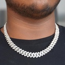 Moissanite 925 Sterling Silver Link Cuban Chain