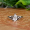 Pear Diamond Engagement Ring for Women