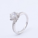  Round Moissanite Diamond Women Ring