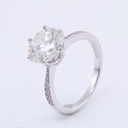 Round Moissanite Diamond Women Ring