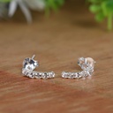  Round Cut  Fancy Stud Earrings For Women