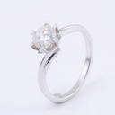1ct 6.5mm Round Moissanite Diamond Women Ring