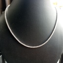 Round stone Tennis Chain