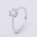 Round Moissanite Diamond Women Rinng